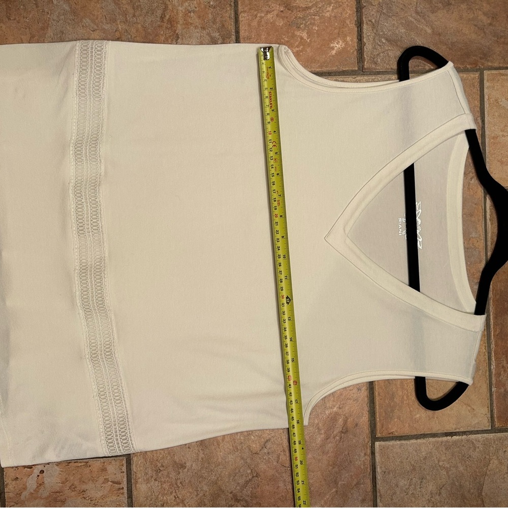 Cream Sleeveless Top